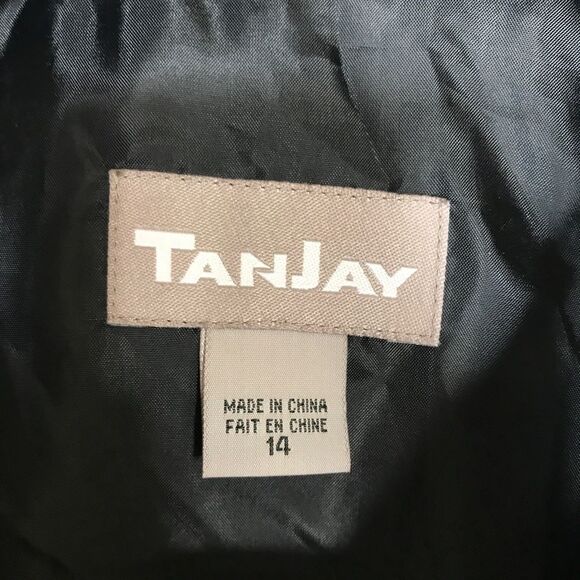 Tanjay Womens Black Vest Red Embroidery Sz 14 - Picture 6 of 8